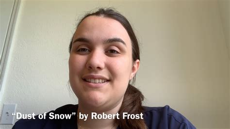 “Dust of Snow”: Poem Analysis and Rhyme Scheme - YouTube