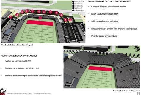 Photos: Northern Illinois unveils Huskie Stadium stadium renovations ...