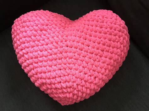 Crochet Heart Pillow Mother's Day Gift Pillow Soft - Etsy | Crochet heart, Crochet heart pattern ...