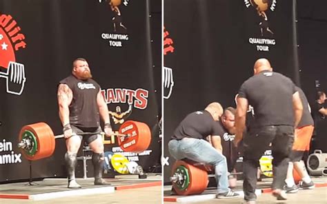 Watch Eddie Hall Deadlift Over 1100 Pounds Then Immediately Almost Die