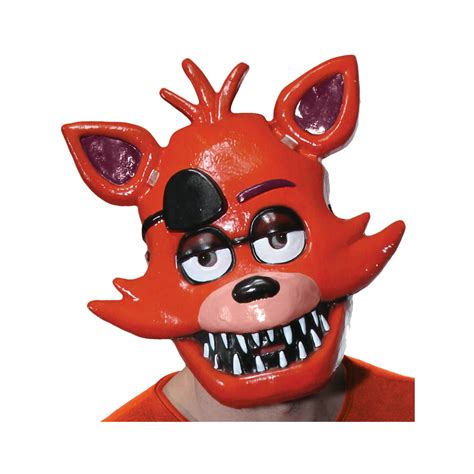 Adults Five Nights At Freddy's Foxy Fox 1/2 Mask Costume Accessory - Walmart.com - Walmart.com