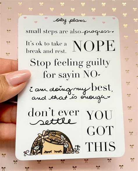 Journaling Quotes Stickers /2 - Etsy