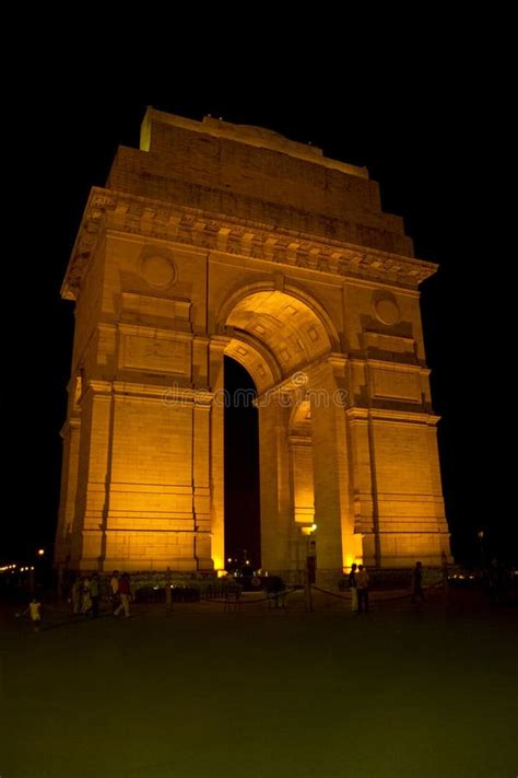 India Gate night view stock photo. Image of edge, formerly - 153980382