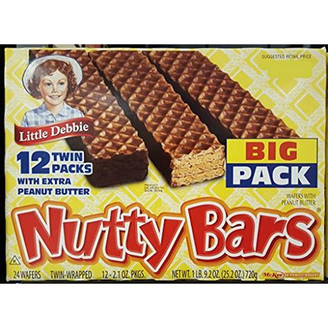 Little Debbie Nutty Bars Snacks, (2 Big Pack Boxes) - Walmart.com - Walmart.com