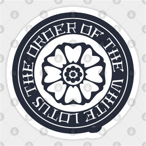 The Order of the White Lotus - White Lotus - Sticker | TeePublic