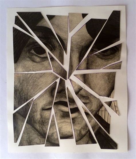 shattered | Reflection art, Distortion art, Mirror drawings