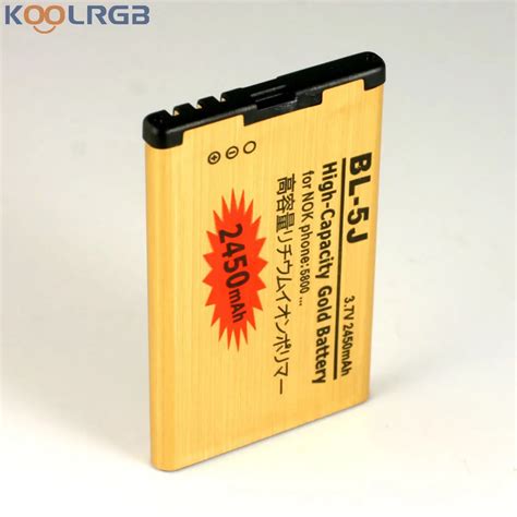 GOLD Premium For Nokia Lumia 520 High Capacity BL 5J 2450 mAh Battery-in Mobile Phone Batteries ...