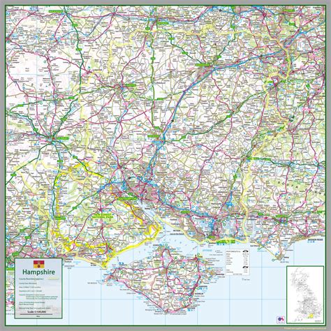 Hampshire County Map – Tiger Moon