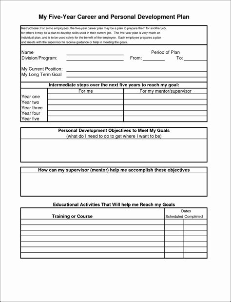 7 Career Development Plan for Employees Template - SampleTemplatess ...