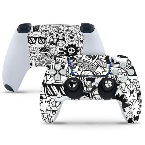 PlayStation 5 Controller Skin - Goggle Doodle Black – SkinsLegend