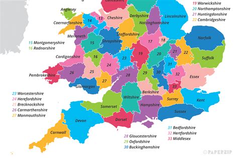 Britain County Map