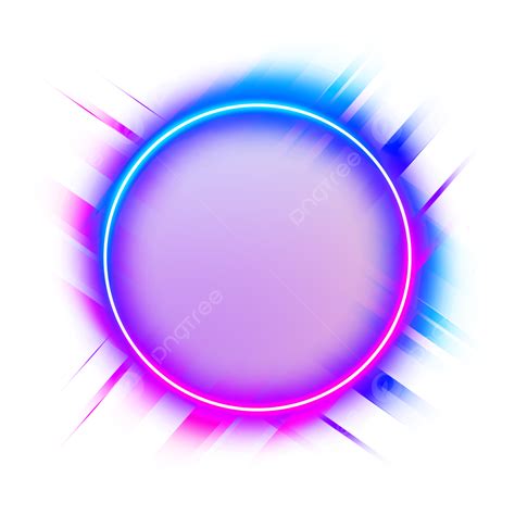 Purple Blue Modern Neon Circle, Neon Circle, Neon Circle Blue, Neon Circle Effect PNG and Vector ...