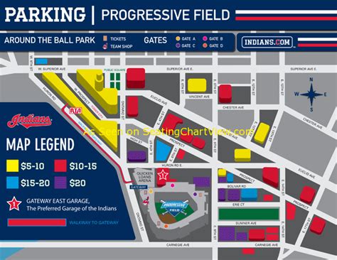 Progressive Field, Cleveland OH - Seating Chart View