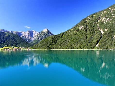 The Achensee Lake in Austria Stock Photo - Image of landscape, land ...