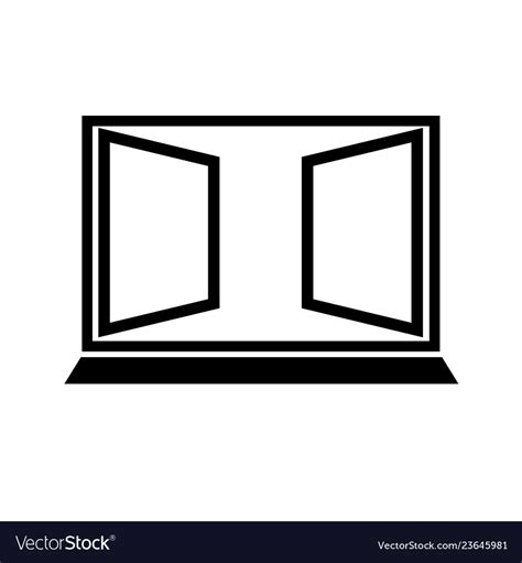 Open window icon Royalty Free Vector Image - VectorStock