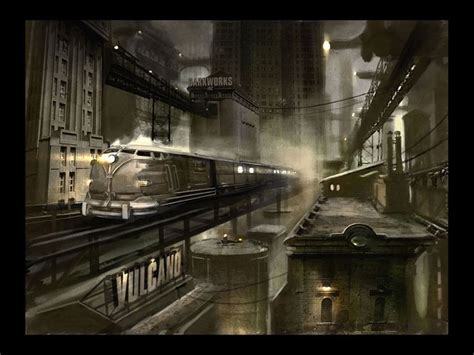 City Train | Retro futurism, Dieselpunk, Dieselpunk art