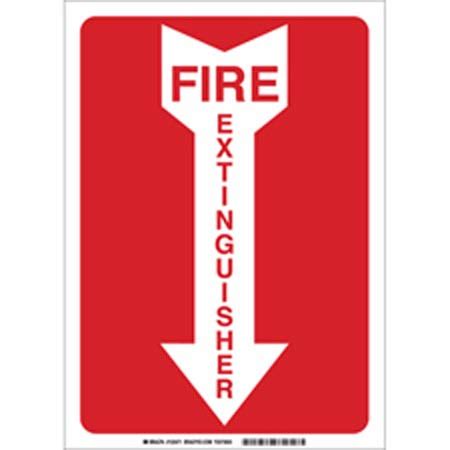 Fire Extinguisher Location Sign OSHA 10” x 7” Aluminum