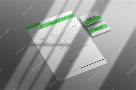 Letterhead and business card mockup psd – Stokverse