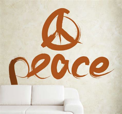 Peace Logo Wall Sticker - TenStickers