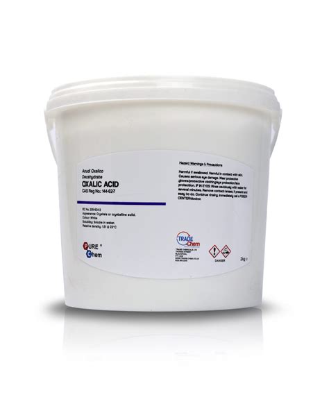 Oxalic Acid - 1-2kg - Stain Remover - Trade Chemicals