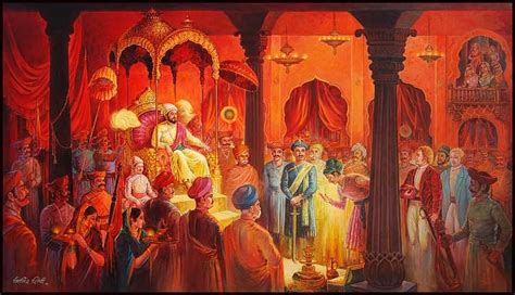 Shivaji Maharaj Darbar #1 Painting by Milind Shimpi - Fine Art America