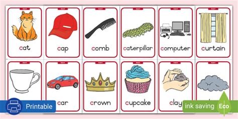 FREE! - Gr. R Phonics C Flashcards (teacher made) - Twinkl