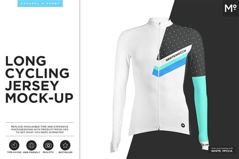 Long Cycling Jersey Mock-up ~ Product Mockups ~ Creative Market