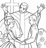 Sacrament Of Marriage Coloring Page  Free Printable Pages For sketch template