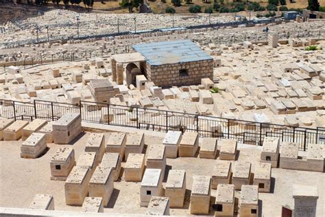 Ancient Cemetery On Mount Of Olives Editorial Photography - Image of ...