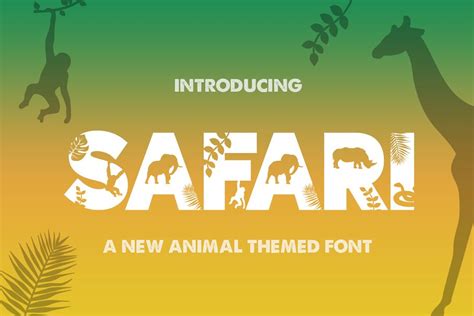 15 Best Zoo Animal Fonts | Design Inspiration