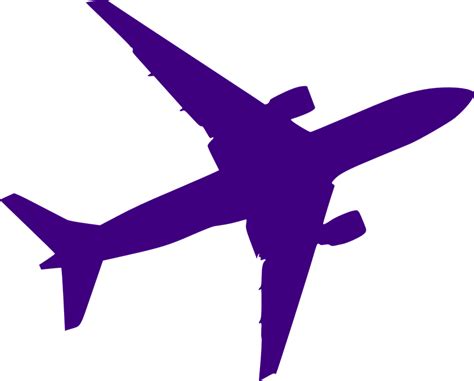 비행기 실루엣 보라색 - Pixabay의 무료 벡터 그래픽