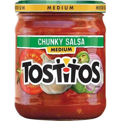 Tostitos Salsa, Chunky, Medium, 15.5 oz (439.4 g)