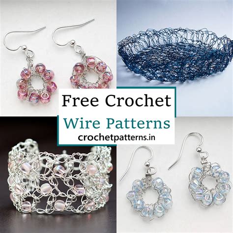 10 Crochet Wire Patterns For Women Jewelry