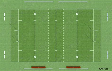 Top view of a rugby field - stock photo 2457515 | Crushpixel