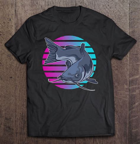 Catfish Synthwave Retro Catfish Fishing Catfishing T-Shirt | TeeHerivar