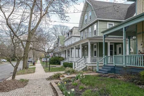 Residential street in Haddonfield, NJ