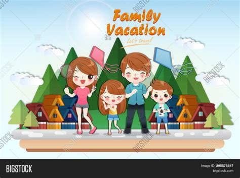 Cute Cartoon Family Vector & Photo (Free Trial) | Bigstock