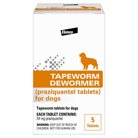 Elanco Tapeworm Dewormer (Praziquantel Tablets) for Dogs and Puppies, 5 Tablets - Walmart.com