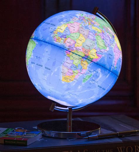 light up globe of the world by globee | notonthehighstreet.com