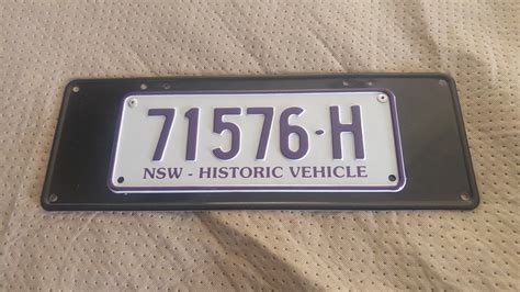 Mounting NSW Historic plates « Classic Jalopy