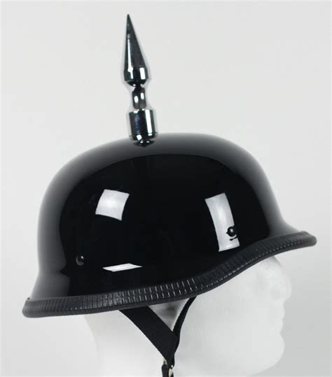 Spiked German Motorcycle Helmet | German motorcycle helmet, Helmet ...