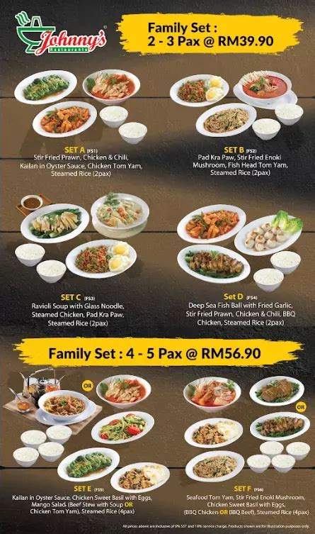 Johnny's Menu Malaysia Prices & Promos Updated 2024