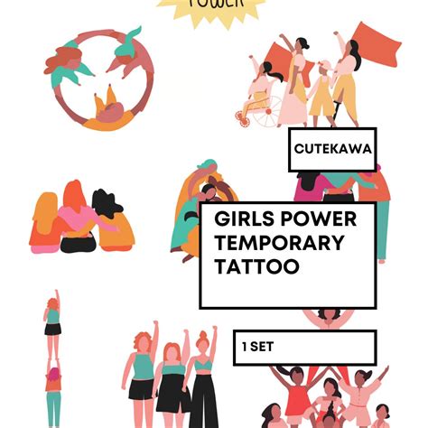 Empowering Feminist Temporary Tattoos Bold, Unique & Inspiring Body Art for Women's Empowerment ...