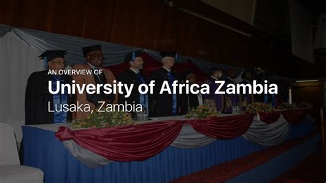 University of Africa, Африканский университет (Лусака, Республика Замбия) - как поступить, цены ...