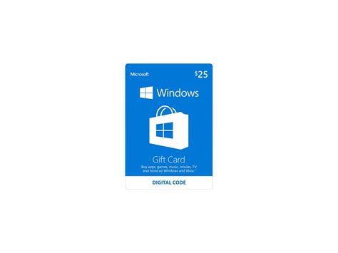 Microsoft Windows Store Gift Card - $25 (Email Delivery) - Newegg.com