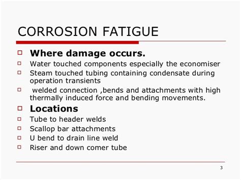 Damage mechanism in boiler (thermal power plant)