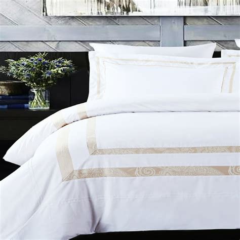 Luxury Hotel Collection 3-Piece Cotton White Duvet Covers King, Hotel Park Luxe Duvet Cover ...