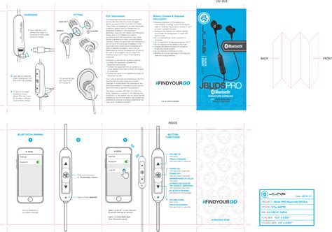 PEAG JLab Audio UNIVMIC Bluetooth Earbuds User Manual Jbuds PRO BT ...