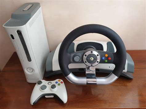 XBOX 360 Console Wheel Driving Setup Driving Games Bundle | Etsy