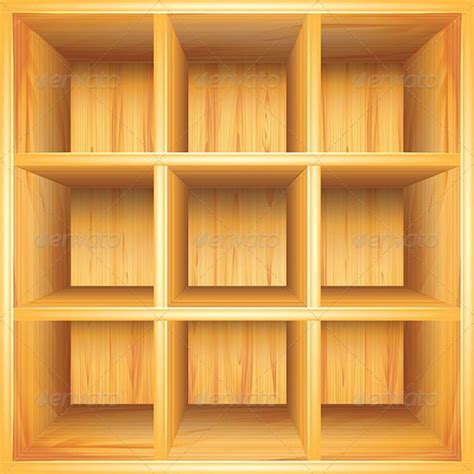 Empty Bookshelf Background